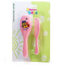 Brosse et peigne Notre bébé BD056-2 rond bleu