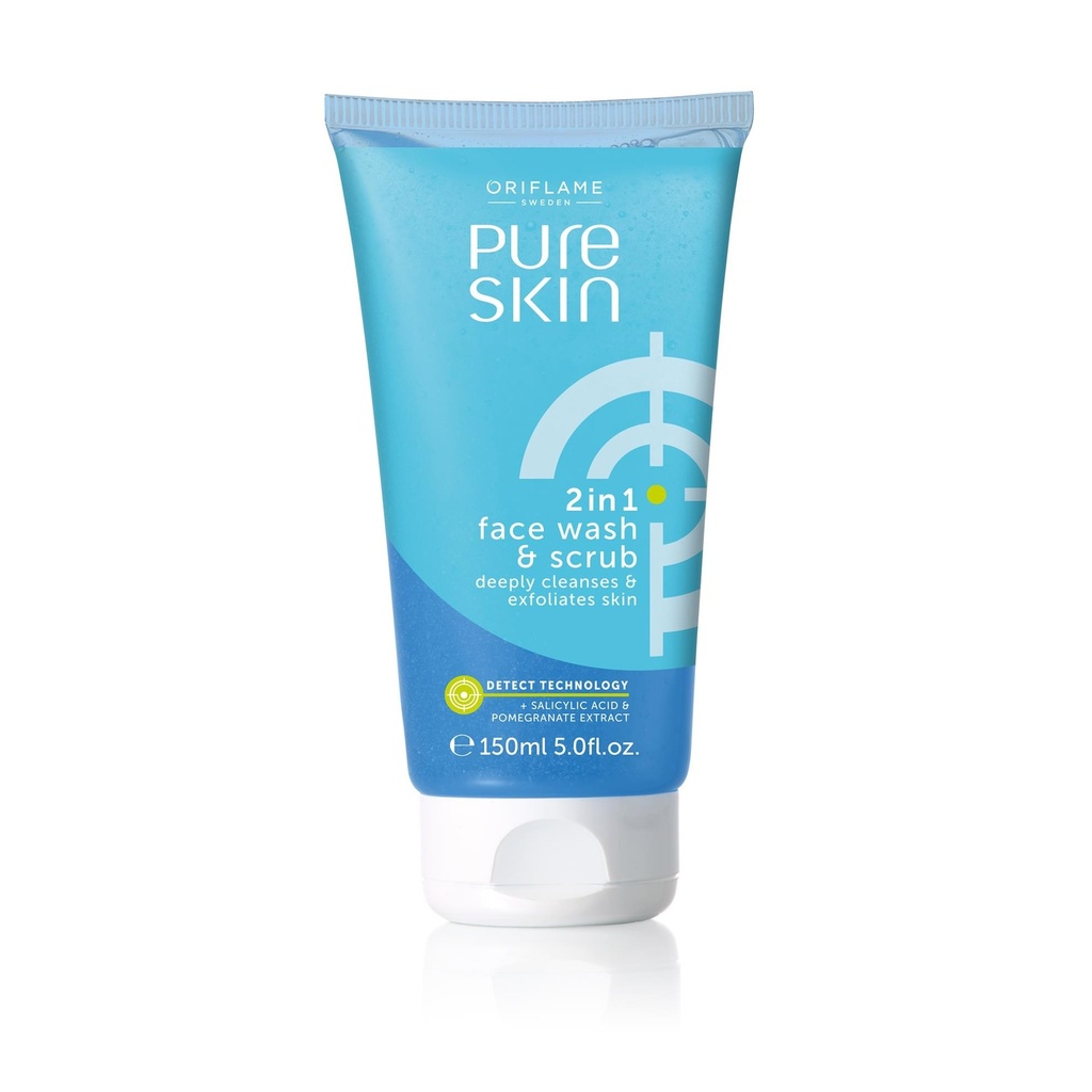 Oriflame Nettoyant et Gommage pour le Visage 2 en 1 Pure Skin 32647