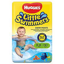 huggies couches swim pants 3-4 /12