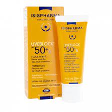 isispharma ecran uveblock spf50 fluide teinte 40ml