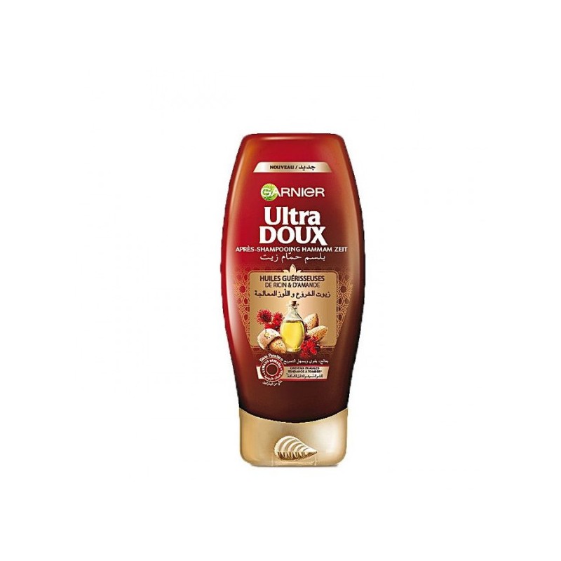 Ultra doux apres shampoing ricin et d'amande 200ml