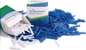 promisemed blood lancet 100pcs bleu