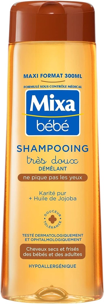 Mixa bébé shampooing jojoba 300ml