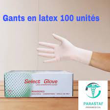 pharco latex powdered  gant L 100pcs
