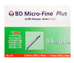 Bd micro fine plus seringue insuline 0.5 ml