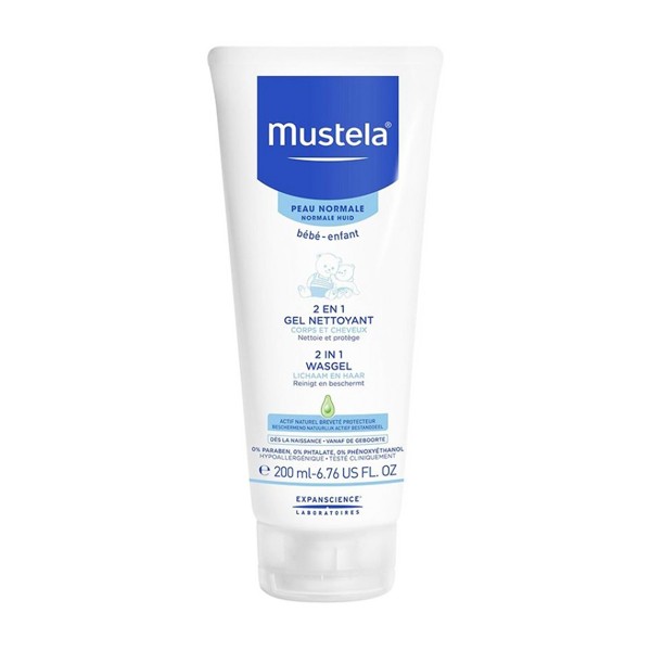 Mustela bébé gel nettoyant 2 in 1 200ml