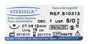 sterisilk soie noire suture chirurgicale 2.5
